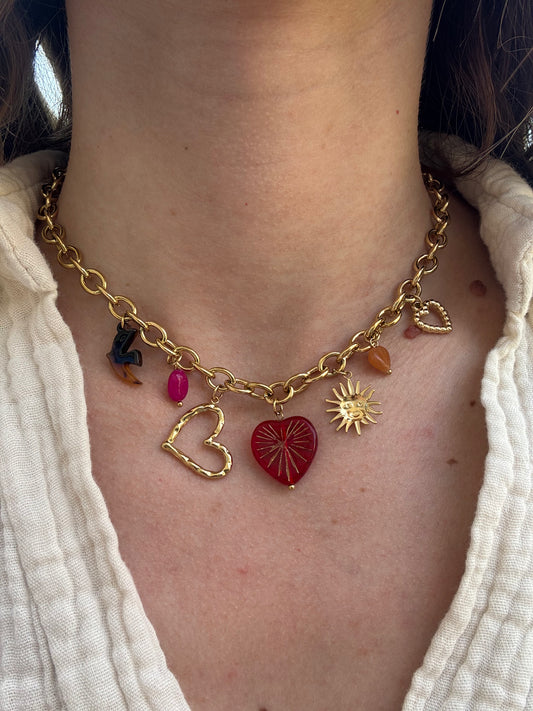 Collier SOLEA - rouge
