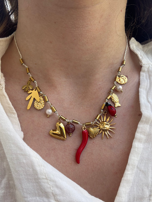 Collier SOLEA - piment
